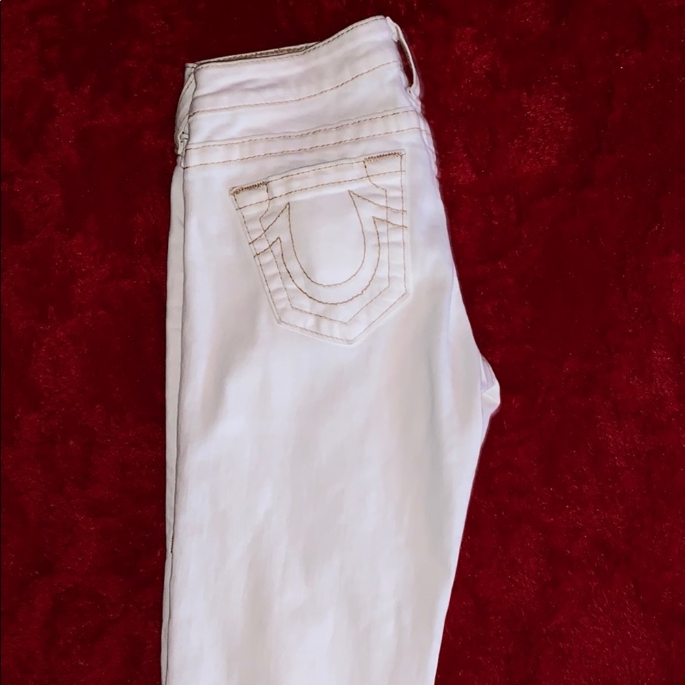 All White True Religion Jeans